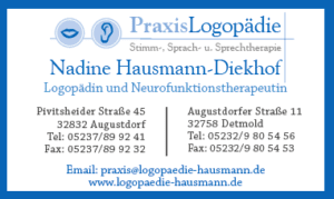 Anzeige - Logopädie Hausmann-Diekhof